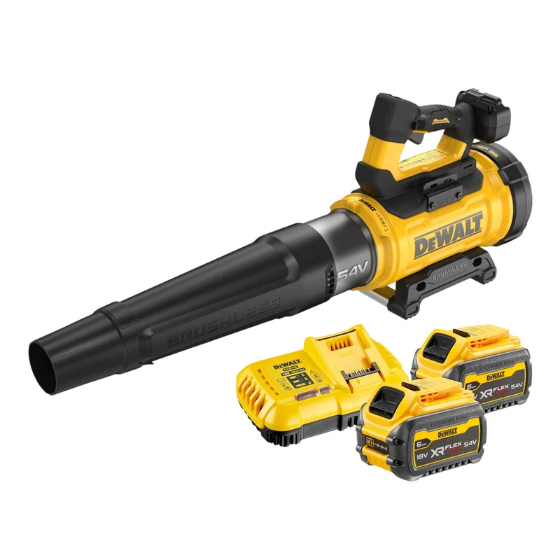 DeWalt DCMBL 777 T2 Souffleur axial sans fil 54 V FlexVolt Brushless + 2x batterie 6,0 Ah + chargeur