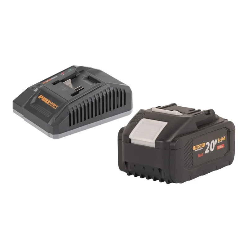 Procraft Starter Pack C20/6.5 chargeur rapide 20 V 6,5 A + 1x 20/8 batterie 8,0 Ah