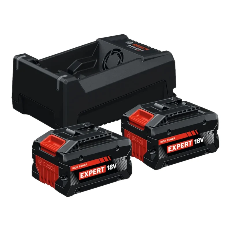Bosch 2x EXBA 18V-55 + GAL 12V/18V-80 EXPERT Set de démarrage 18 V ( 1600A0373P ) 2x batterie 5,5 Ah + chargeur 8 A AMPShare