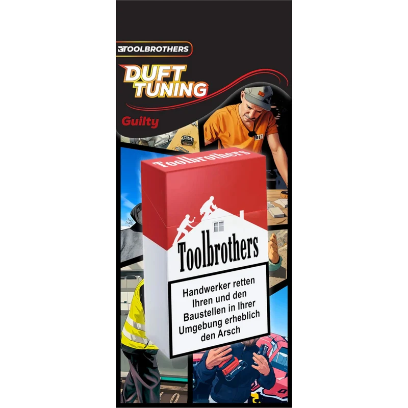 Toolbrothers Duftbaum - Kippen Design - Duft GUILTY - klassisch maskuline Duftnoten