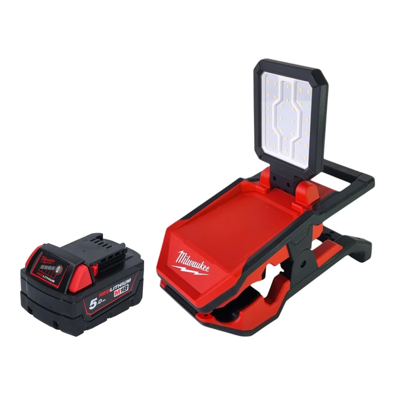 Milwaukee M18 PAL2-501 Lampe sans fil 18 V 2000 lm IP20 + 1x batterie 5,0 Ah - sans chargeur