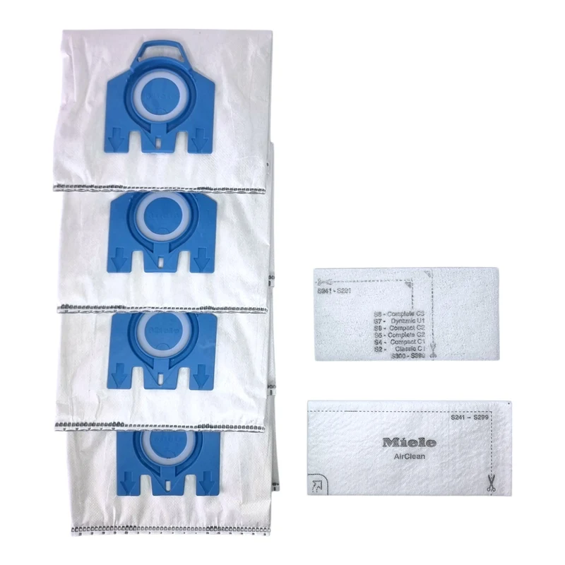 Miele 3x HyClean Pure GN Sacs à poussière 12 pièces avec filtre ( 3x 12421130 ) pour Complete C2 / C3 / Classic C1 / S8 / S5 / S2