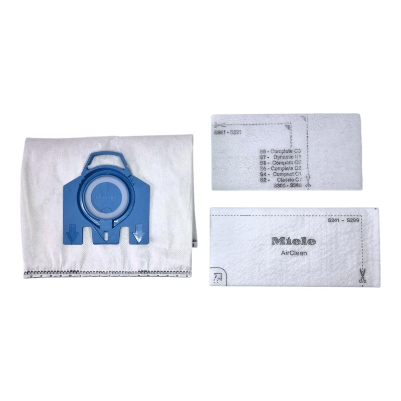 Miele HyClean Pure GN Sacs à poussière 4 pièces avec filtre ( 12421130 ) pour Complete C2 / C3 / Classic C1 / S8 / S5 / S2
