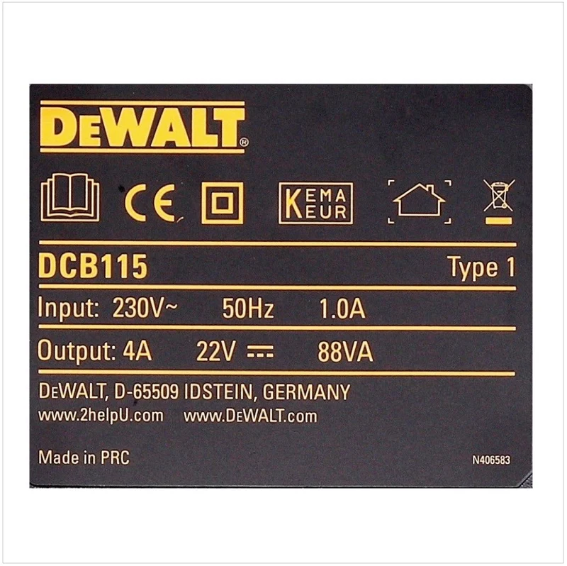 Dewalt DCB 115 XR Chargeur pour batteries Li-Ion 10,8 - 18 V