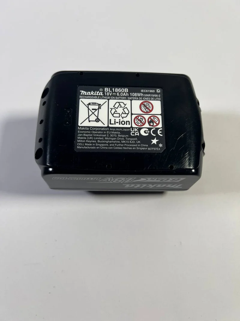 Makita BL 1860 B 18 V - 6,0 Ah / 6000 mAh Li-Ion Batterie avec LED