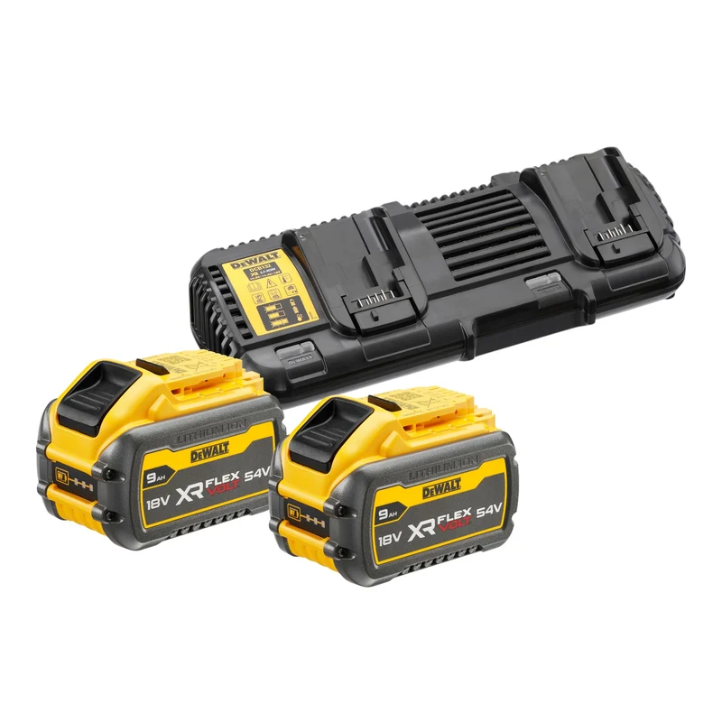 DeWalt DCB 132 X2 Kit de démarrage sans fil 18 / 54 V + 2x batterie 9,0 Ah + double chargeur DCB 132