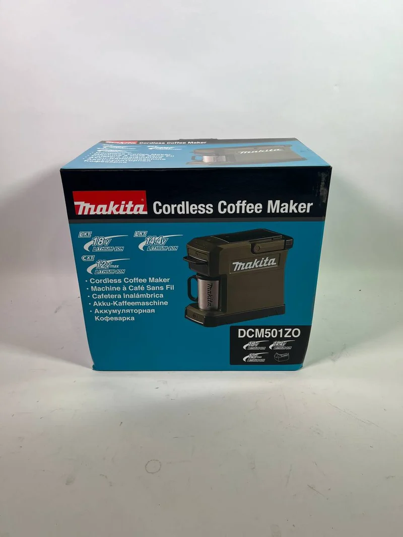 Makita DCM 501 ZO Cafetière sans fil 12 V maxi / 18 V Olive - Outdoor Adventure Edition Solo - sans batterie, sans chargeur