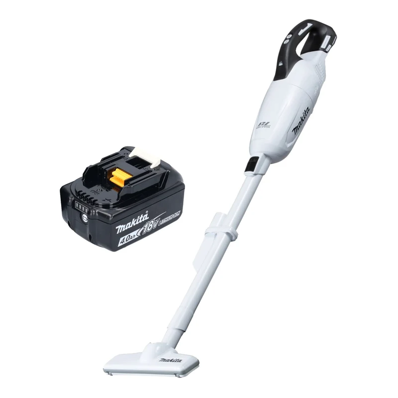 Makita DCL 281 FM1W Aspirateur sans fil 18 V blanc Brushless + 1x batterie 4,0 Ah - sans chargeur