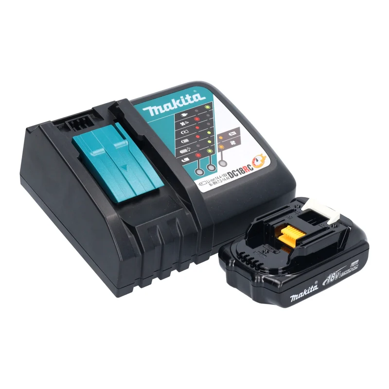 Makita DCL 281 FRY1W Aspirateur sans fil 18 V blanc Brushless + 1x batterie 1,5 Ah + chargeur