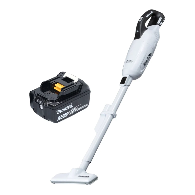 Makita DCL 281 FF1W Aspirateur sans fil 18 V blanc Brushless + 1x batterie 3,0 Ah - sans chargeur