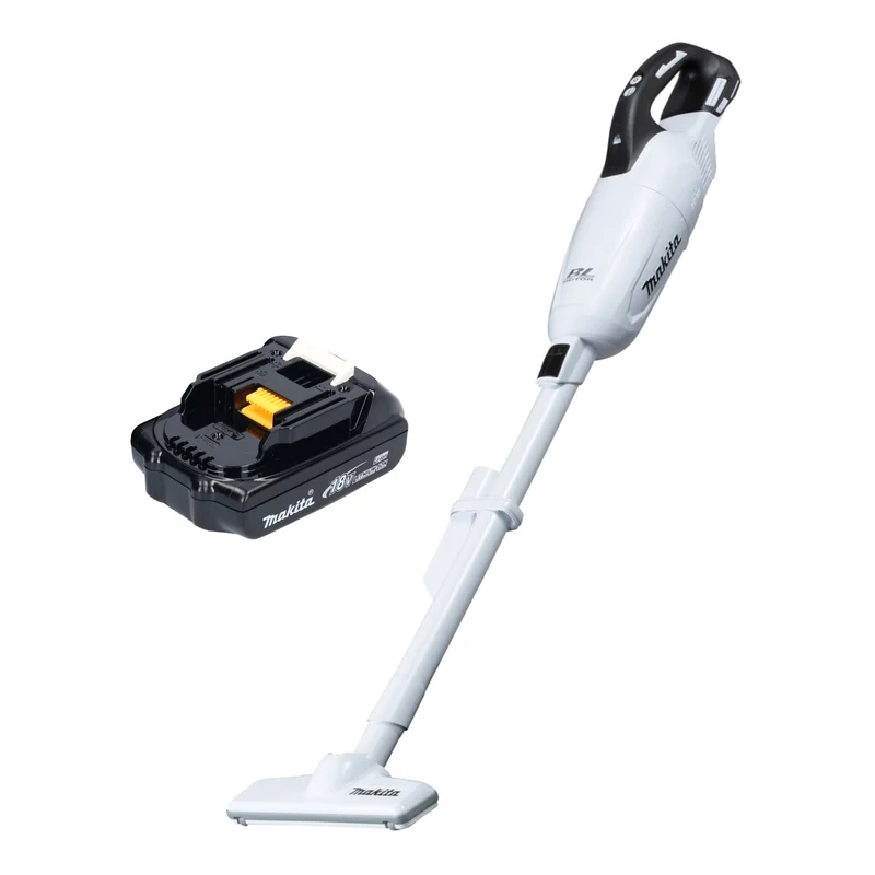 Makita DCL 281 FY1W Aspirateur sans fil 18 V blanc Brushless + 1x batterie 1,5 Ah - sans chargeur