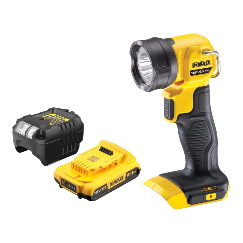 DeWalt DCL 040 D1 Lampe sans fil 18 V 110 lumens + 1x batterie 2,0 Ah + chargeur