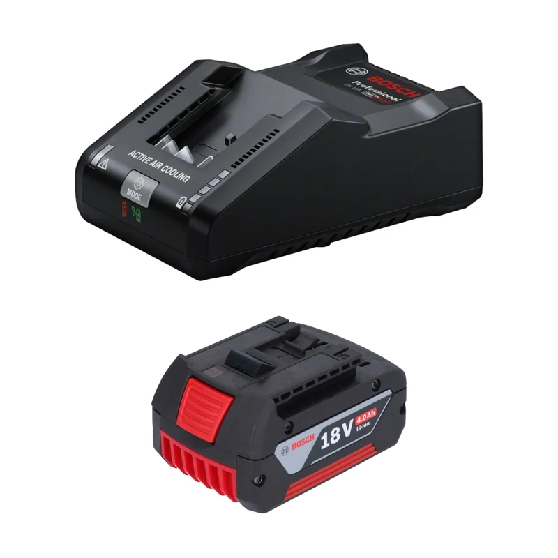 Bosch Kit de démarrage 1x GBA 18 V / 4 Ah / 4000 mAh batterie Li-Ion ( 1600Z00038 ) + chargeur GAL 18V-160 Professional ( 1600A02T5G )