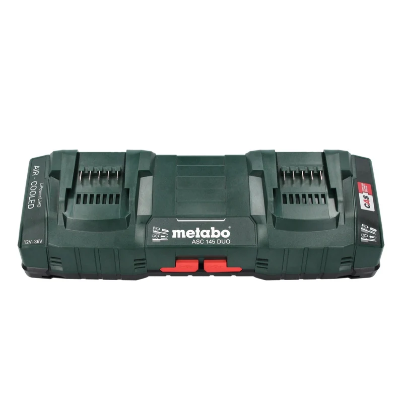 Metabo Kit de base - 4x Batteries Li-Power 18 V 10,0 Ah CAS Li-Ion (685143590) + Chargeur double DUO ASC 145 + metaBOX