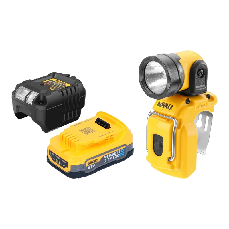 Lampe LED sans fil DeWalt DCL 510 E1 10,8 V XR 130 lm + 1x batterie Powerstack 1,7 Ah + chargeur