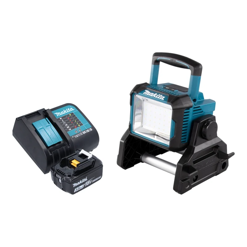 Makita DEADML 811 SF1 Projecteur de chantier sans fil 14,4 / 18 V 3000 lm LED + 1x batterie 3,0 Ah + chargeur