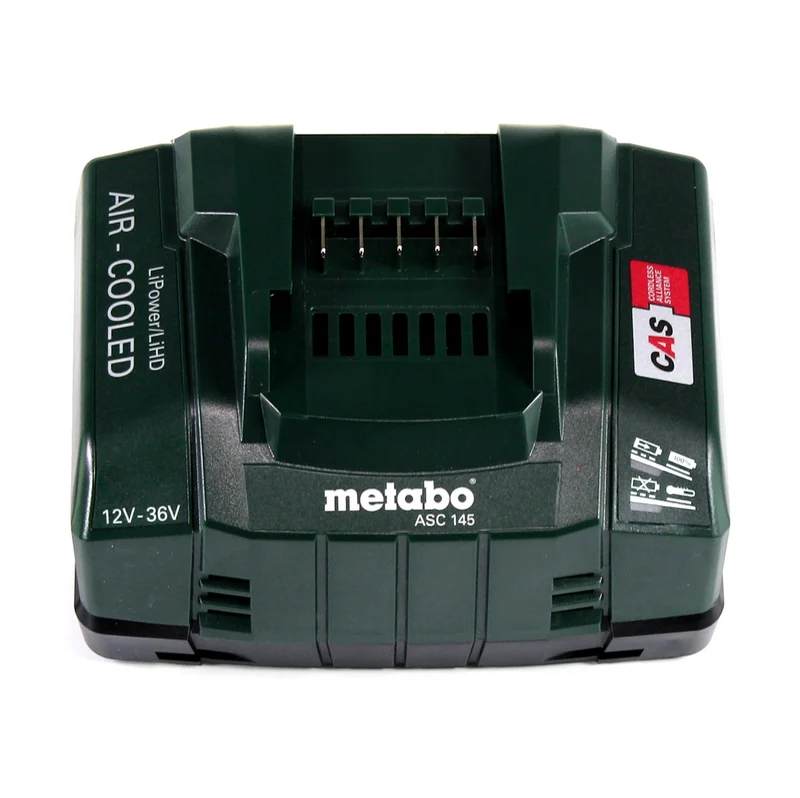 Metabo AG 18 Souffleur sans fil 18 V + 2x Batteries LiHD 4,0 Ah + Chargeur