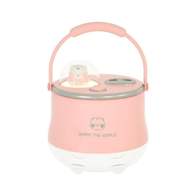 Elegant Teapot Humidifier Night Lamp