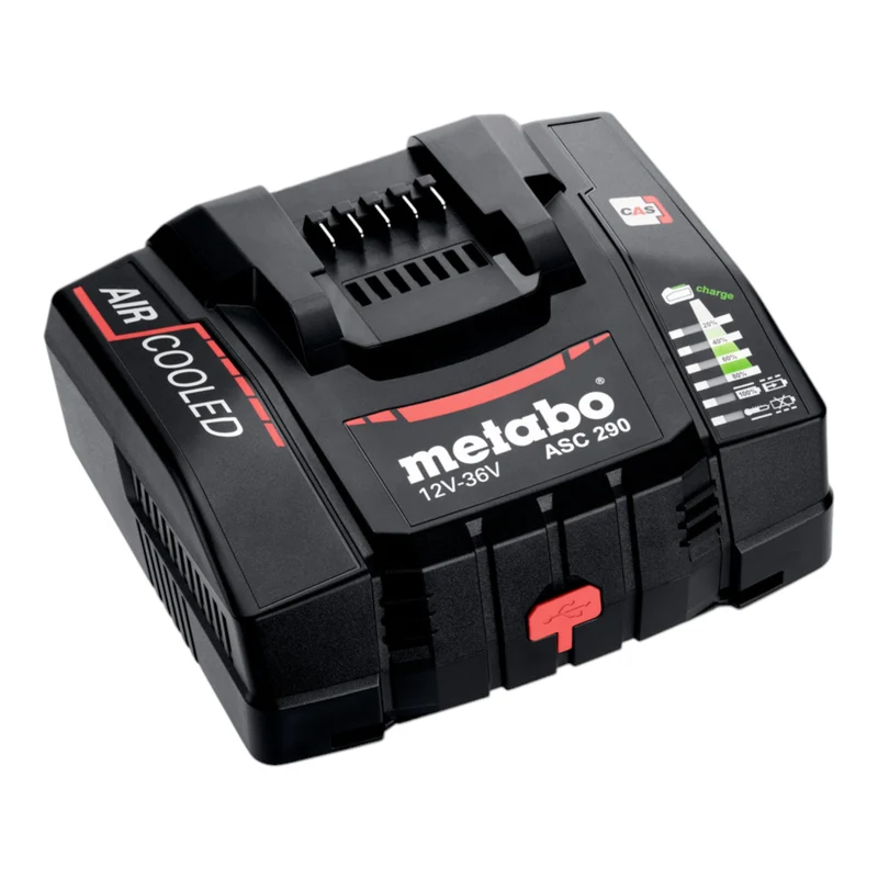 Metabo Set de base 18 V 2x batterie LiHDX 8,0 Ah + chargeur ASC 290 + metaBOX ( 685305000 )