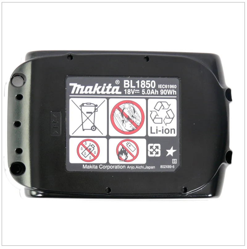 Makita DC 18 RC Chargeur rapide + Batterie Makita BL 1850 B - 18 V 5,0 Ah Li-Ion