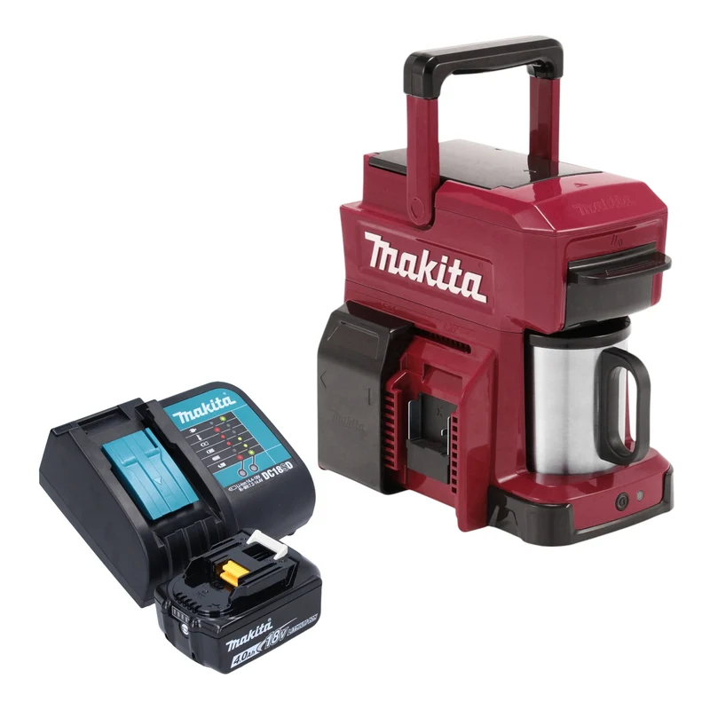 Makita DCM 501 ZAR Cafetière sans fil 12 V maxi / 18 V rouge Solo - sans batterie, sans chargeur