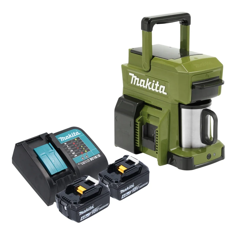 Makita DCM 501 ZO Cafetière sans fil 12 V maxi / 18 V Olive - Outdoor Adventure Edition Solo - sans batterie, sans chargeur