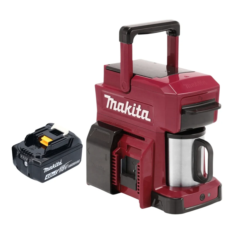 Makita DCM 501 ZAR Cafetière sans fil 12 V maxi / 18 V rouge Solo - sans batterie, sans chargeur