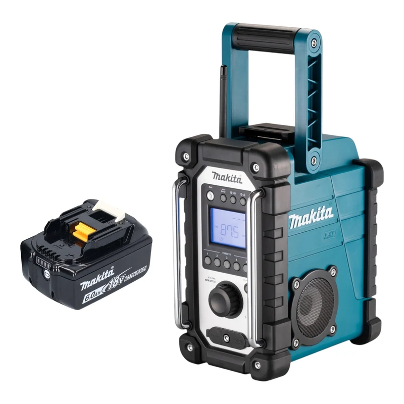 Makita DMR 116 G1 Radio de chantier sans fil 14,4 - 18 V AM FM AUX + 1x batterie 6,0 Ah - sans chargeur