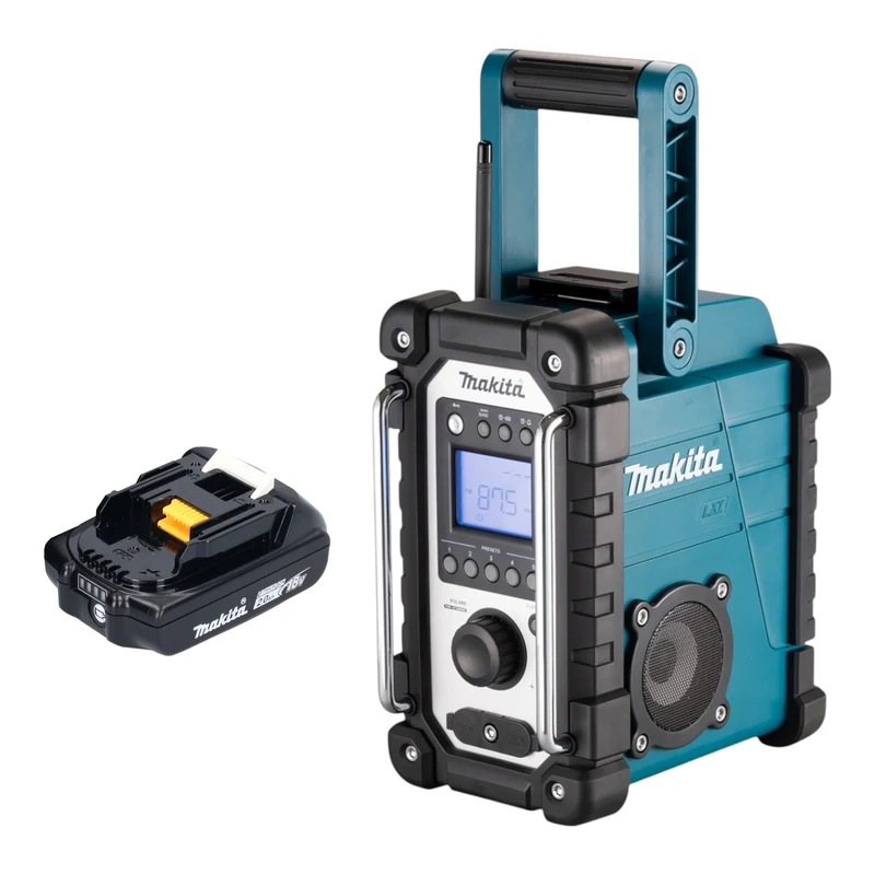 Makita DMR 116 A1 Radio de chantier sans fil 14,4 - 18 V AM FM AUX + 1x batterie 2,0 Ah - sans chargeur