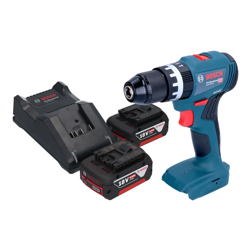 Bosch GSB 18V-45 Professional Perceuse-visseuse à percussion sans fil 18 V 45 Nm Brushless + 2x batterie 5,0 Ah + chargeur