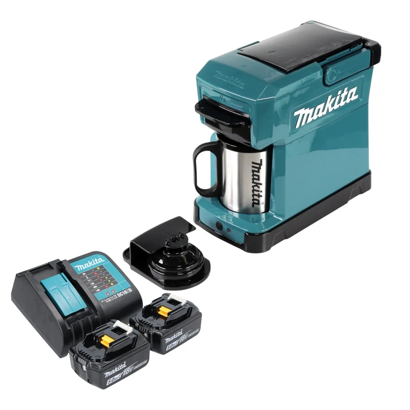 Makita DCM 501 ST2 Cafetière sans fil 12 V maxi / 18 V + 2x batterie 5,0 Ah + chargeur