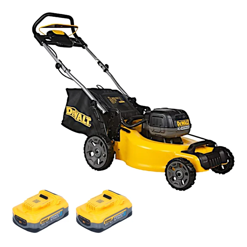 Tondeuse à gazon sans fil DeWalt DCMW 564 N 36 V (2x 18 V) 48 cm sans balais + 2x batterie Powerstack 5,0 Ah - sans chargeur