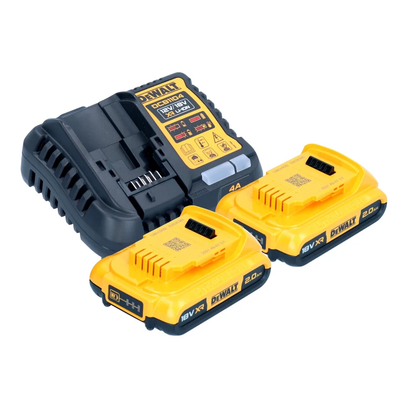 DeWalt DCD 999 D2 Perceuse-visseuse à percussion sans fil 18 V 95 Nm Brushless + 2x batterie 2,0 Ah + chargeur