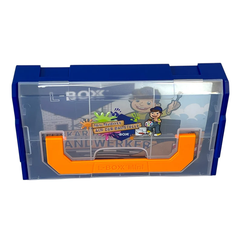 L-BOXX Mini Kids Livre de coloriage Oskar le bricoleur avec jeu de crayons 6 pièces + L-Boxx Mini ( 6100001481 )
