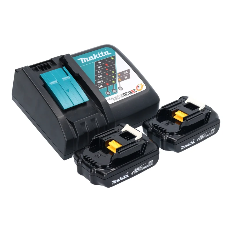 Makita DLX 2278 RYJ Kit combiné batterie + Perceuse-visseuse à percussion 54 Nm DHP 484 + Marteau perforateur 1,2 J DHR 171 + 2x batterie 1,5 Ah + chargeur + Makpac