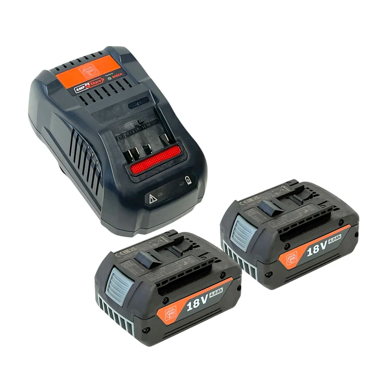 Kit de démarrage Fein 2x GBA 18 V / 4,0 Ah batterie ( 92604345020 ) + GAL 1880 CV AS chargeur rapide ( 92604335010 ) Bosch AMPShare