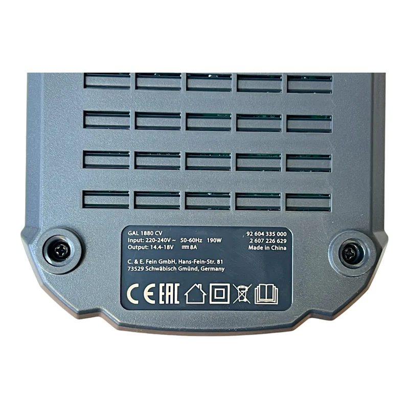 Fein GAL 1880 CV AS chargeur rapide Bosch AMPShare ( 92604335010 ) 8 Ah courant de charge pour batterie Li-Ion 14,4 V - 18 V