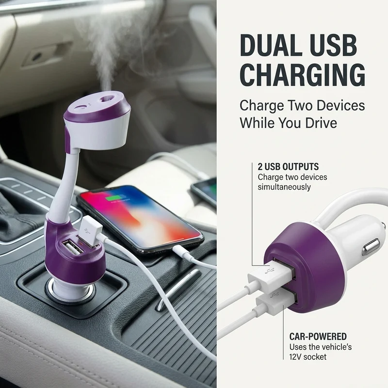 Aromatherapy Air Humidifier for Car