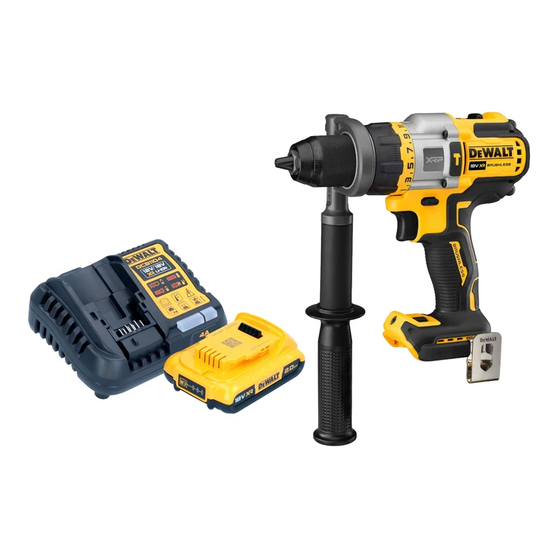DeWalt DCD 999 D1 Perceuse-visseuse à percussion sans fil 18 V 95 Nm Brushless + 1x batterie 2,0 Ah + chargeur