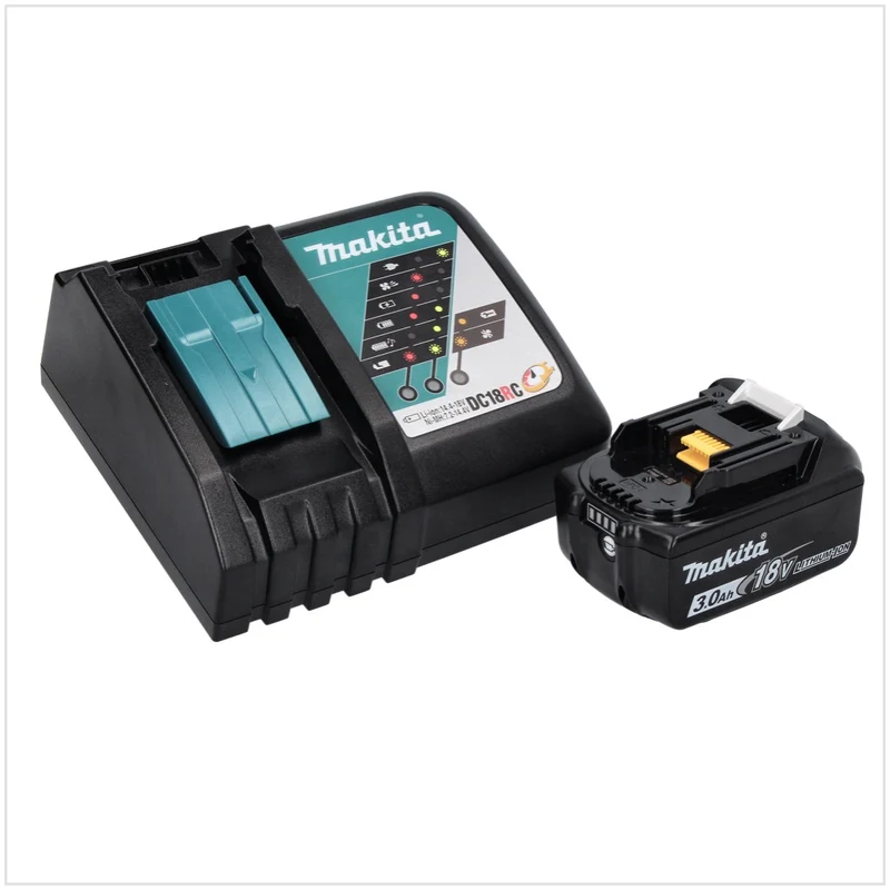 Toolbrothers Mètre pliant + DHP 482 RF1 Perceuse-visseuse à percussion sans fil 18 V 62 Nm + 1x batterie 3,0 Ah + chargeur