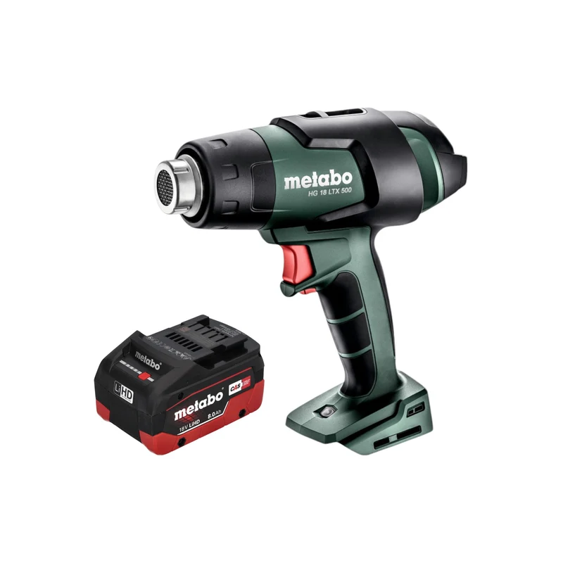 Metabo HG 18 LTX 500 Bloc de batteries 18 V 300 / 500 C + 1x batterie LiHD 8,0 Ah - sans chargeur