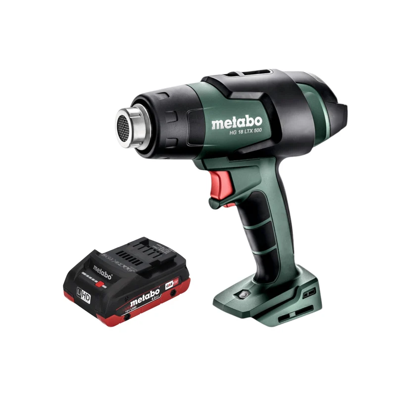 Metabo HG 18 LTX 500 Sans fil Blocage de l'air de guérison 18 V 300 / 500 C + 1x batterie LiHD 4,0 Ah - sans chargeur