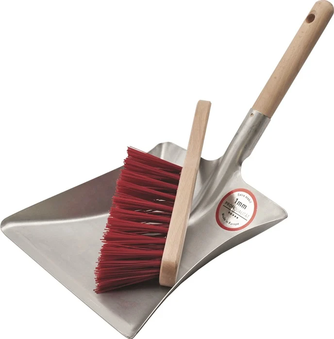 Jeu de pelles à poussière ( 9000470016 ) avec manche en bois et lame en métal L230xl240 mm