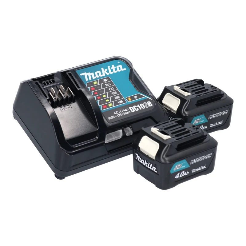 Makita UB 100 DSM Batterie Geblse 12 V maxi + 2x batterie 4,0 Ah + chargeur