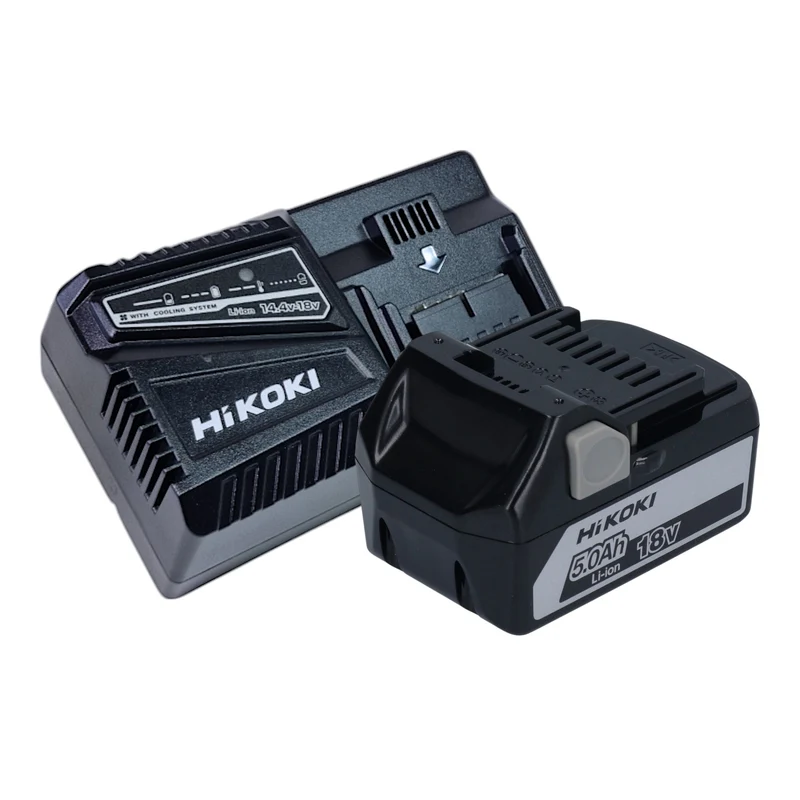 Hikoki Starter Set 1x BSL 1850 Akku 18 V 5,0 Ah Li-Ion + UC18YFSL Akku Ladegerät 14,4 V / 18 V / MultiVolt 3,5 A