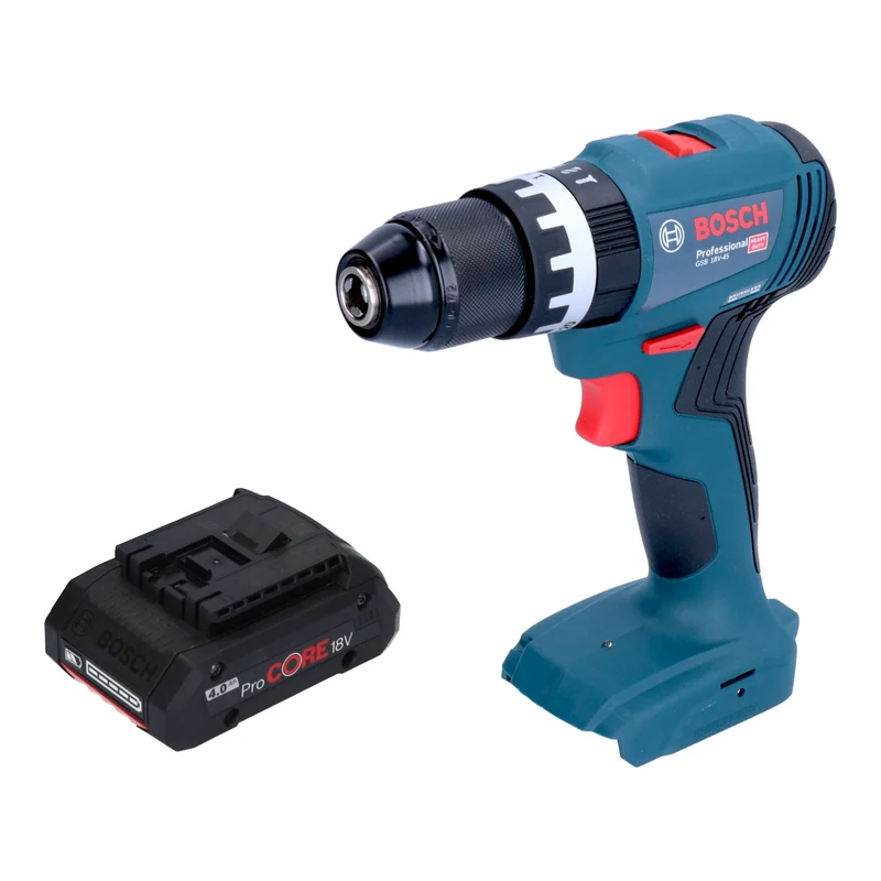 Bosch GSB 18V-45 Professional Perceuse-visseuse à percussion sans fil 18 V 45 Nm Brushless + 1x batterie ProCORE 4,0 Ah - sans chargeur