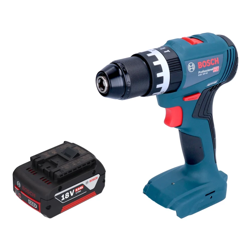 Bosch GSB 18V-45 Professional Perceuse-visseuse à percussion sans fil 18 V 45 Nm Brushless + 1x batterie 5,0 Ah - sans chargeur