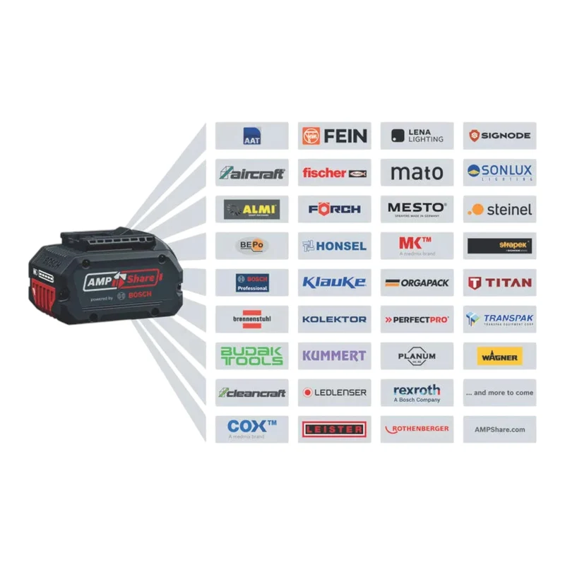 Bosch Kit de démarrage 2x GBA 18 V / 5 Ah / 5000 mAh batterie Li-Ion ( 2x 1600A002U5 ) + chargeur GAL 18V-160 Professional ( 1600A02T5G )