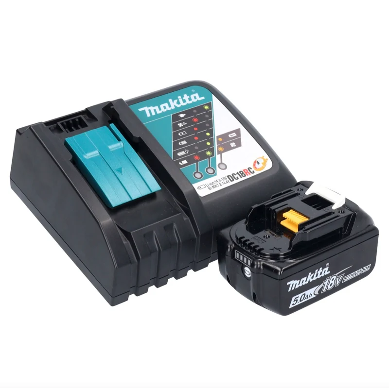 Makita DVC 750 LRT1 Aspirateur à batterie LXT 18 V 67 mbar 7,5 l Brushless + 1x batterie 5,0 Ah + chargeur