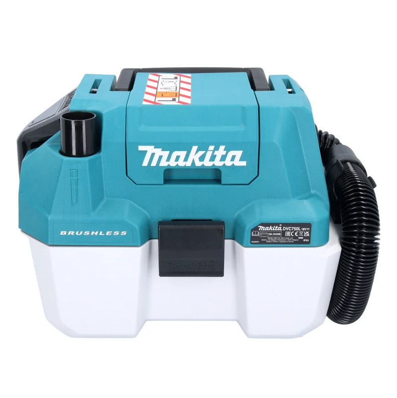 Makita DVC 750 LRT1 Aspirateur à batterie LXT 18 V 67 mbar 7,5 l Brushless + 1x batterie 5,0 Ah + chargeur